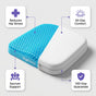 Seat & Lumbar Support Cushion — Pressure Relief for Office Chair, Car & Wheelchair