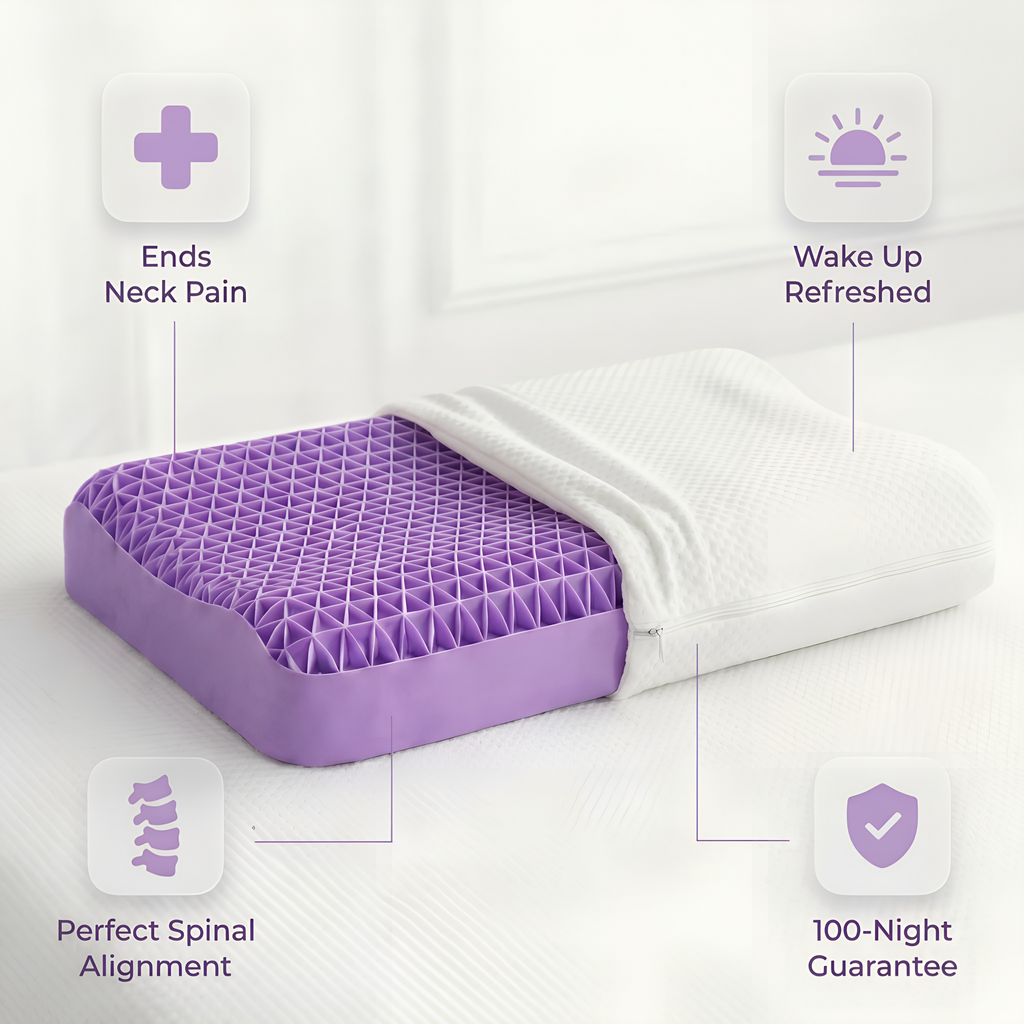 Wave Pillow™ Cooling & Neck Pain Relief Pillow